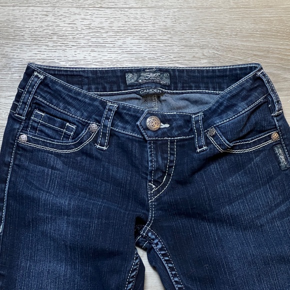 Silver Jeans Women's Dark Indigo Skinny Jeans - Picture 4 of 6